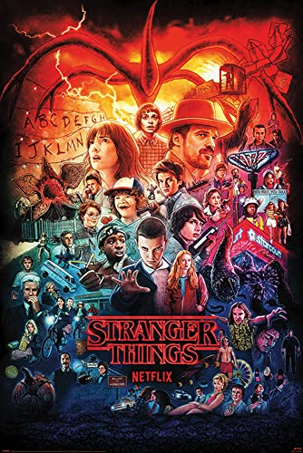 Stranger Things - Seasons Montage - Poster Plakat Druck - Größe 61x91,5 cm