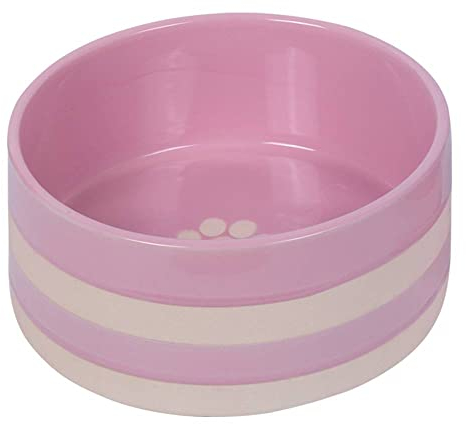 Nobby 82435 Strio Gamelle en céramique Rose/crème Ø 21 x 8,5 cm 2 l