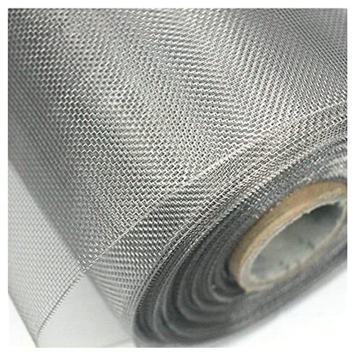 HDBODY 304 Filo Intrecciato in Acciaio Inox, Anti Zanzara Finestra Schermo Maglia 20 Mesh, per La Casa, La Cucina E Il Giardino,Argento,100x300cm(39x118inch)