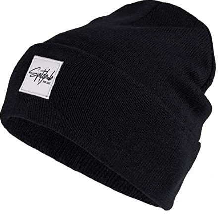 Spitzbub Unisex Mütze Beanie (Schwarz)