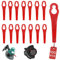 Lame di Ricambio per Tagliaerba, RosyFate 10 Pezzi Lame in Metallo di Ricambio per Decespugliatore, Lame Tosaerba Sostituzione, Lame Tosaerba Universali, Accessori Tagliaerba (Plastic -100pcs)
