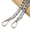 Taschenkette,Taschenkette Metall Kette Schulterriemen Breite 9,5 mm,DIY Gewebte Taschenkette Taschenriemen Metalltaschenkette Aluminiumkette,für Handtaschen,Umhängetaschen,Geldbörsen,Silber,120cm