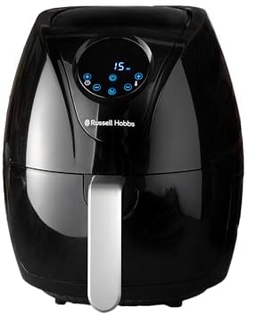 Russell Hobbs Compact Rapid Digital Air Fryer 3.5L [4 Cooking Functions] Energy Saving, Dishwasher Safe parts, Touch screen, Removable basket, Timer, Max Temp 200°C, No oil, Grill, Bake, 27350