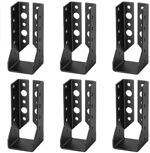 TSSS 6 PCS 38 x 97 mm Joist Hangers, Timber to Timber 38mm, Concealed Flange Joist Hanger