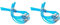 Bosch Home and Garden Sachet de 10 Fils - Accessoire pour Coupe Bordure Art 30 Combitrim (30cm) Bleu (Lot de 2)