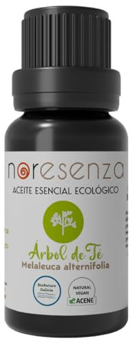 NORESENZA - Aceite esencial BIO Árbol del Té ecológico 100% puro 10 ml | Antiacné | repelente natural | natural y vegano | Bionature Galicia |