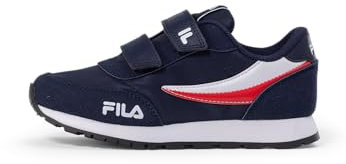 FILA Orbit Revolution Velcro Kids, Scarpe da Ginnastica, Navy, 34 EU