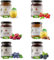 Gustonatura - 6pz x 200g Composta di Frutta Bio | Mela, Lampone, Ribes, Mirtillo e Mora | Frutti Raccolti a Mano | 100% Frutta | Made in Italy, Trentino-Alto Adige, Val di Sole