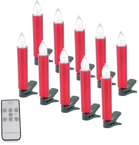 OSALADI 2st Elektronisches Kerzenlicht Licht Aufstecken Weihnachtsbaumkerzen Kerzenlampe Votiv-led-kerzen Geführte Hochzeitskerze Geführte Weihnachtskerzen Plastik Fernbedienung Leuchter