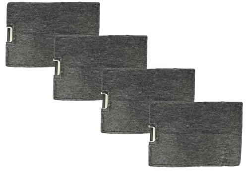 vhbw 4x Aktivkohlefilter kompatibel mit Miele DA 217-2 | DA 2172, DA 218, DA 2191, DA 219-1, DA 217-1 Dunstabzugshaube - 30 x 21,5 x 3 cm