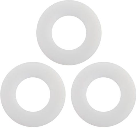3 Pack 816.418.00.1 Flush Valve Base Sealing Washer Compatible with Geberit Replacement Silicon Clear Washers Repair Rubber Seal Diaphragm