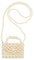 MOSSTYUS Mini-Handtasche für Mädchen, mit Perlen, Clutch, Abendtasche, Perlentasche, Schultertasche für Damen, Party, Hochzeit, Abschlussball, Message Bag mit Klappgriff 1#, Einheitsgröße, Casual