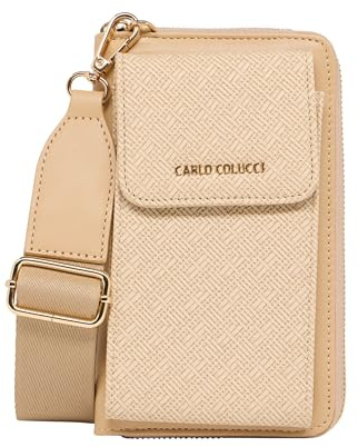 Carlo Colucci Handy Geldbörse Beige OS