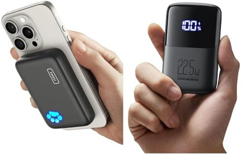 INIU Magsafe Powerbank, 10000mAh 20W Magnetische Externe Batterie & Power Bank, 22.5W Fast Charging 10000mAh PowerBank