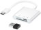 Lector de Tarjetas SD para iPhone 15, Lector de Tarjetas Micro SD, Lector de Tarjetas de Memoria USB C 2 en 1, Carga Sincrónica y También Apto para Smartphones con Función OTG como Samsung Galaxy S23