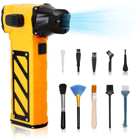 Soffiatore elettrico a pressione dell'aria con funzione di rompighiaccio, con soffiatore a regolabile in modo continuo, 8000 mAh, batteria super grande, 120000 giri/min, utilizzato per rimozione