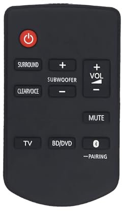 N2QAYC000103 Telecomando di ricambio per Panasonic Sound Bar SC-HTB18-EG SCHTB18GN SUHTB18 SC-HTB18 SC-HTB18EB SC-HTB18GN SCHTB18EB-K SCHTB18EG SC-HTB18EB-K SC-HTB18-EB SC-C-HTB18GG J-K SCHTB18