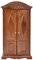 Mini-Vintage-Kleiderschrank Im Maßstab 1:12, Holz-Doppeltür-Kleiderschrank, Puppenhaus-Möbel, Retro-Pastoral-Stil (Brown)