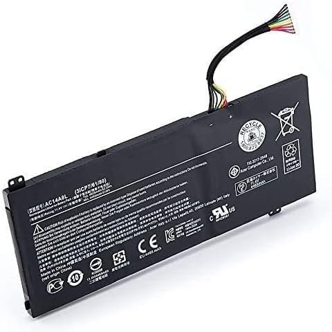 OPAHUTER AC14A8L (3ICP7/61/80) Laptop Battery Replacement for ACER Aspire V15 Nitro VN7-571 VN7-571G VN7-591 VN7-591G VN7-572G V17 Nitro VN7-791G VN7-591G-77A9 V17 Nitro MS2395 Series Laptop 52.5Wh