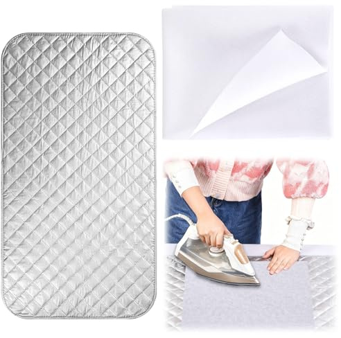 Travel Ironing Board, Interfacing Fabric Iron on, 100cm Iron on Interfacing Medium Weight for Sewing Quilting Crafting and Garment Making Foldable and Portable for Family and Business