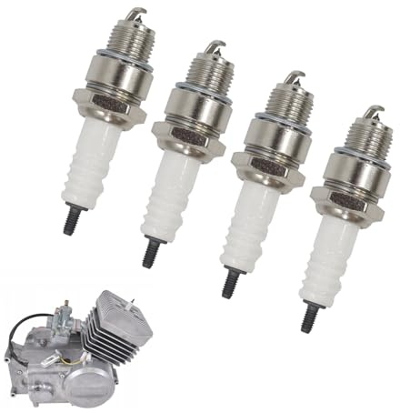 Zündkerze ZM14-260, 4-teilig, M14 x 1,25 mm, für Simson Oldtimer-Mopeds, Hochleistungs-Zündkerzen für Zweitaktmotoren