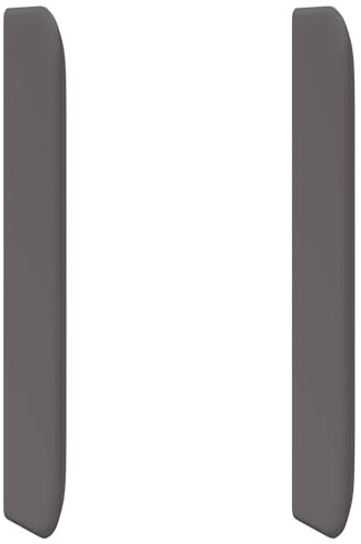 vidaXL Kopfteil Ohr Grau 80 x 16 x 4 cm PVC, Schlafzimmer, Moderner Kopfteil, PVC Design, Minimalistischer Stil, Bequem Schlafen, Weiche Touch-Oberfläche, Raummagie