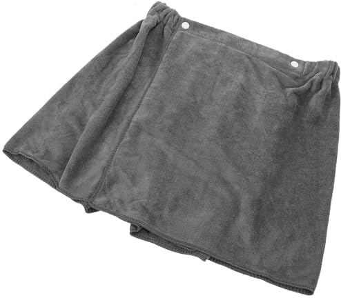 JECOMPRIS Herren Baderock aus Polyester Mikrofaser Hautfreundlich und Saugfähig Stilvolles Duschhandtuch für Männer Leicht zu Tragen und Einfach zu Wickeln
