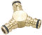 Rehau Premium Y-Verbinder 13 mm (1/2 Zoll) ; Messing ; Gartenzubehör ; Gartenschlauch Verbindungsstück ; Y-Verteiler