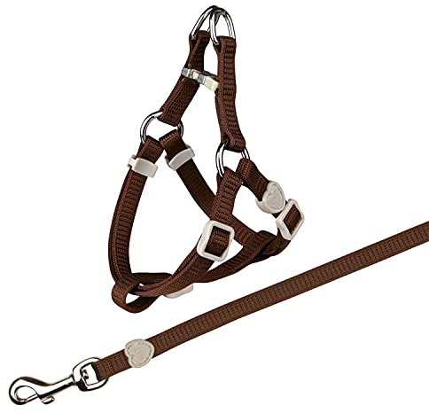 Trixie 41891 Katzengeschirr mit Leine, Nylon, 26–37 cm/10 mm, 1,20 m
