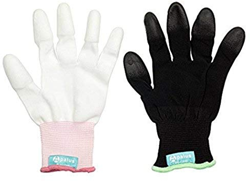 Apalus Hitzebeständige Handschuh, 2 Stück, Professional Haarglätter Zubehör für Haarstyling, Lockenstäbe und Glätteisen, Locken und Glätten der Haare Leicht Gemacht, Schützt Sicher vor Verbrennungen