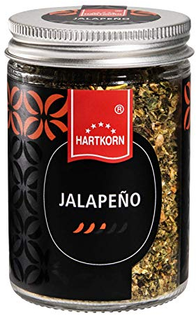Jalapeño, geschrotet - 32 g im Gourmet Glas von Hartkorn - wiederverschließbar und wiederbefüllbar
