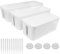 Ensemble de boîtes de Gestion de câbles, 3 Tailles, boîte de Rangement de câbles pour Cacher Les Fils, multiprises, câbles électriques des Ordinateurs – matériau ABS, Blanc