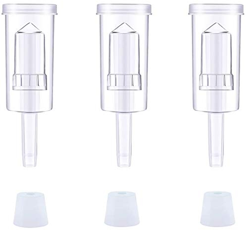 Esclusas de Aire para Fermentación, 3PCS Esclusa de Aire de Plástico para Fermentación de Cerveza, Airlock Fermentacion con 3PCS de Tapón, Tubo de Fermentación para Alcohol para Preservar, Hacer Vino