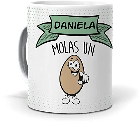 Taza Daniela molas un Huevo. Cerámica AAA - 350 ml.