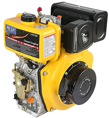 Pro-Lift-Werkzeuge Rüttelplattenmotor Dieselmotor 6PS Handstarter 4,4kW Stromerzeuger GoKart Minitraktor
