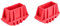 HANGER - Paire de sabots rouge pour marchepied - HANGER - 100210
