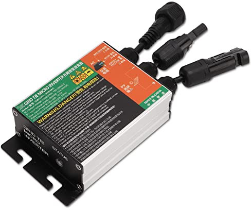 Micro-onduleur solaire Onduleur 500W 230V ¨¤ on, Micro onduleur solaire 500W 230V réseau sinuso?dal connecté IP55 0.2 à 1.6KW onduleur solaire en alliage d'aluminium pour petits systèmes solaires,