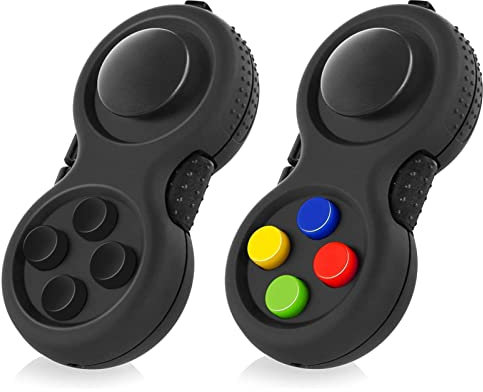 WTYCD Juego original de juguete antiestrés, control clásico de goma, juguete de concentración con 8 funciones de fidget y cordón, excelente para aliviar el estrés y la ansiedad