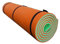Milageto Tapis Flottant à l'eau, Radeau de Flotteur, Couverture de Flotteur Extérieure Portable, Matelas Enroulable, Matelas de Salon Flottant pour Piscine, Orange Vert, 180X55X2.2cm, avec Sangle