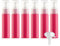 BPZXL 10 pièces 30ml Rouge flacons vides en Plastique, Flacon Vide Pompe Cosmétique Bouteilles pour Cosmétique Savon Huile Essentielle Lotion Gel