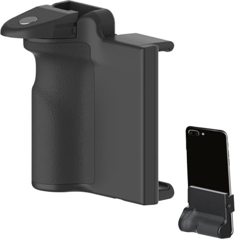 Hsthe Sea Smartphone Camera Grip Holder with Detachable Bluetooth Remote Control Cold Shoe for mobile photo