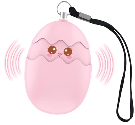 Qoosea Alarme de sécurité personnelle pour Les femmes-130DB Alarme klaxon de sécurité personnelle avec lumière stroboscopique SOS LED pour l'autodéfense-Idéal pour Les Personnes âgées et Les Enfants