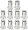 70 Pcs Rivet Nuts M5, 304 Stainless Steel Flat Head Threaded Insert Nutsert Blind Rivets Nut Insert Nutsert Rivnuts Threaded Rivet Nuts for Metal Wood Aluminium