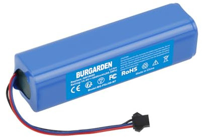 BURGARDEN 14.4V 5600mAh Li-ion Akku für Proscenic M7 M8 Pro/ M7 Max/für Lenovo LR1/ für Xiaomi S9/ D800/ für Uoni V980 Pro/ S1/ für Lydsto R1/ S1/ R1 Pro/für Arnagar S8 pro/für Imou Auto-Vazio