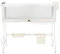 HUOLE Escurreplatos Acero Inoxidable, Escurreplatos Acero Inoxidable con Drenaje Automático, Escurridor de Platos Grande de 3 Niveles con Portavasos y Porta Utensilios, 85 * 30 * 78cm-Blanco