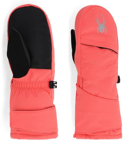 Spyder Unisex Kid's Cubby Ski Mittens (Toddler), Coral Haze, Small