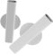 UKCOCO Vases Muraux pour Fleurs 2 Pièces Décoration Murale en Métal Tube à Fleurs Grand Et Petit pour Maison Et Mariage Design Créatif Et Robuste