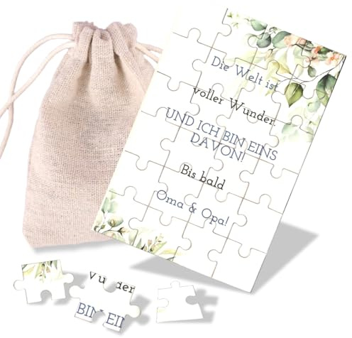 Schwangerschaft Verkünden - Puzzle-Stil Set mit HD-Druck & Einfacher, Anpassbar für Familienabend & Großeltern-Geburtstag, Perfekt für Erwartende Eltern zur Überraschung (Stil)
