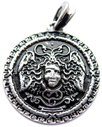 Lodur Distribution MEDUSA 925 SS Kettenanhänger, Anhänger, Amulett, 925 Sterling Silber, Griechenland, griechische Mythologie