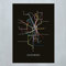satebben Wandbild - Liniennetz Oldenburg XXL Din A1 Poster OL Design Kunstdruck (schwarz, 594mm x 841mm / 59cm x 84cm)